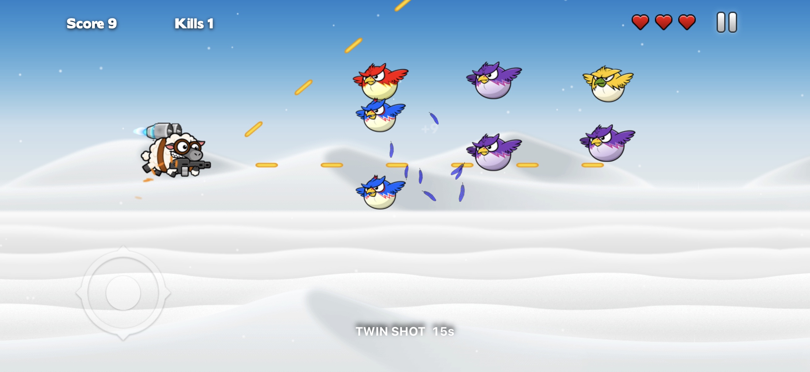Neve caindo durante uma partida em Ice Fields